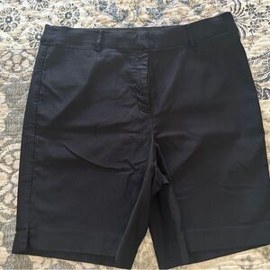 Lane Bryant Black Tailored Bermuda Shorts